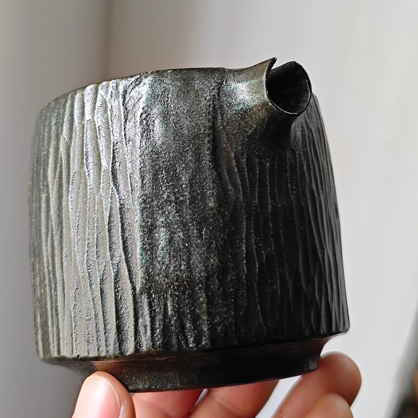 Hand-Carved Wooden Sharing Cup | For Tea or Coffee