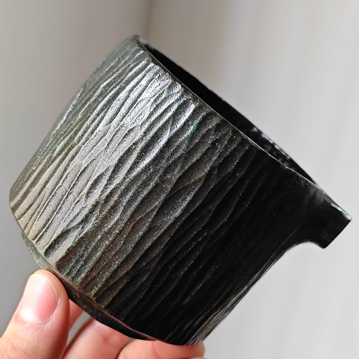 Hand-Carved Wooden Sharing Cup | For Tea or Coffee