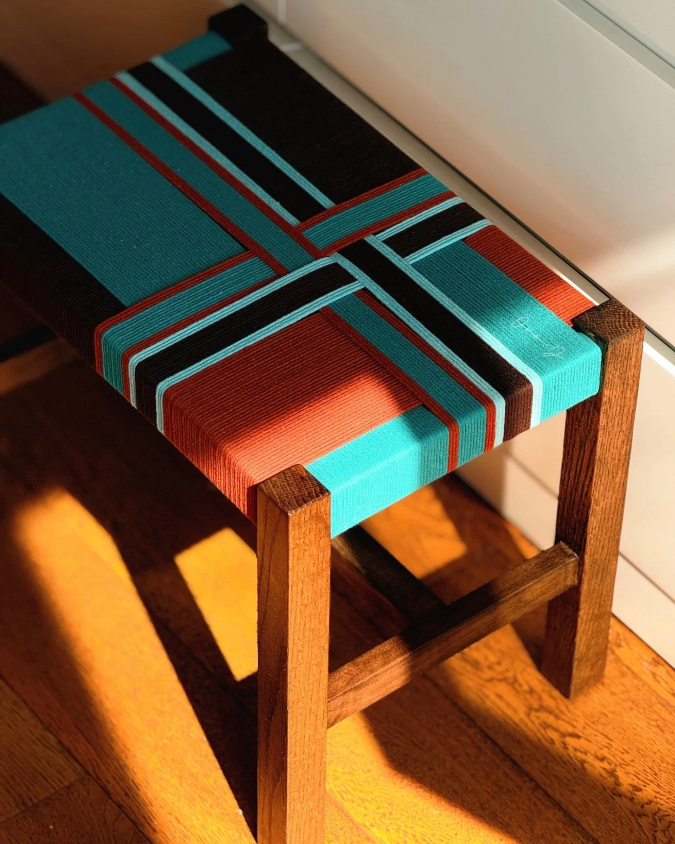 Woven Seat Stool No.2